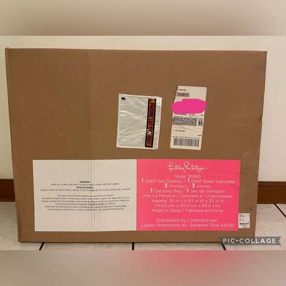 🏖️ Lilly Pulitzer 2018 GWP Sun Canopy
Dimensions:55 in L x 43 in W x 33 in H - Picture 5 of 6